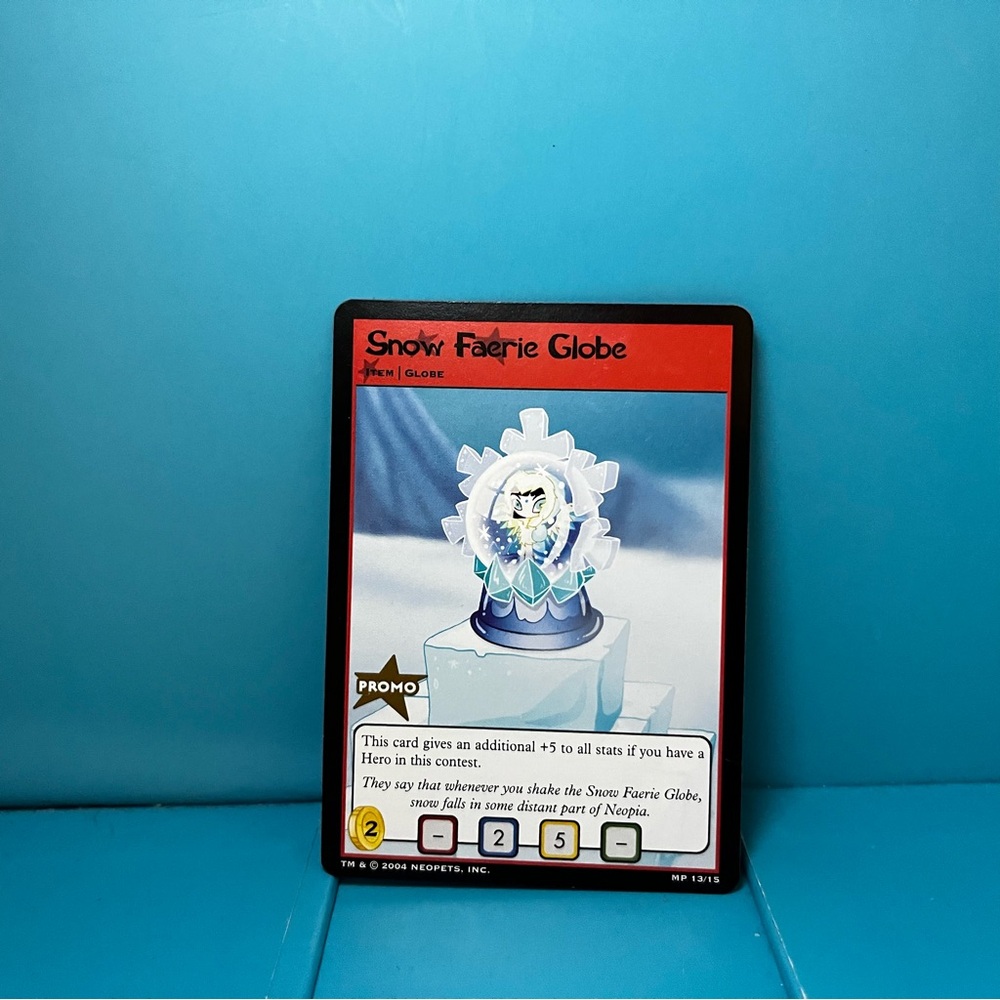 ⭐️ McDonald’s Neopets TCG Snow Faerie Globe Promo 13/15 - 2004